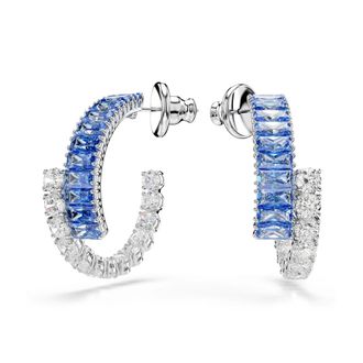 Swarovski Elegante Matrix Kristal Oorbellen Blauw - Dames - Oorbellen - Blauw - ONE Size - Accessoires