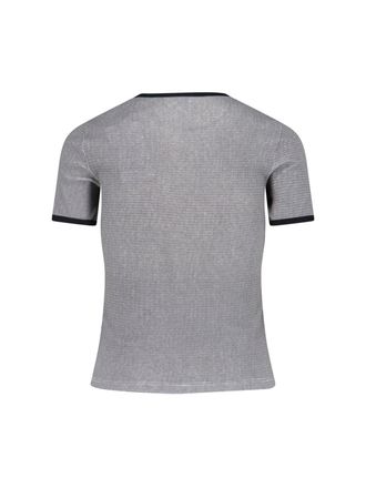 Courr&egrave;ges Womens T-Shirts And Polos Black Cotton