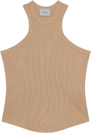 Halfboy America Tanktop - Dames - Tops zonder mouwen - Beige - M - Katoen - Tops