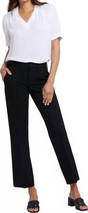 NYDJ Straight Leg Trouser In Black