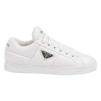 Prada Sneakers, female, White, Size: 8 US Padded Nappa Leather Sneakers