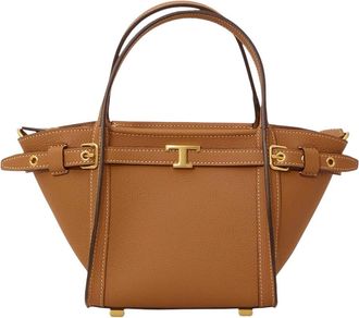Tod's Light Brown T Signature Mini Tote