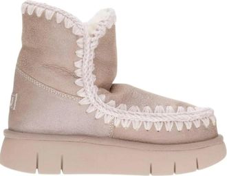 Mou Eskimo 18 Bounce Boot - Dames - Winterlaarzen - Beige - 36 EU - Wol - Schoenen