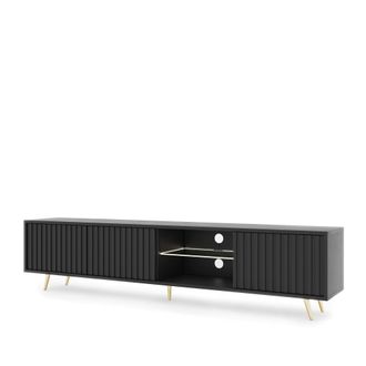 Selsey Selsey - Bello - Mueble De Tv - De Pie - Negro - 175 Cm - Moderno - Con Led