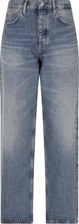 Sunflower Medium Blue Loose-Fit Straight-Leg Cotton Jeans