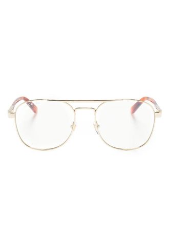 Gucci Occhiali con montatura stile pilota - Oro