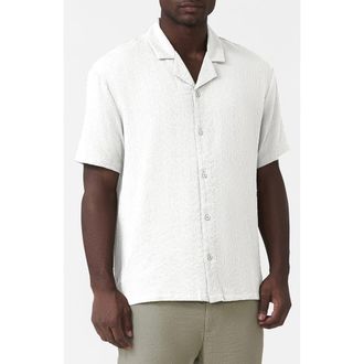 Mauvais Fiorano Relaxed Fit Shirt in White at Nordstrom, Size X-Large