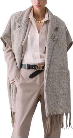 Liu Jo Donna, Giacche, Beige, Taglia unica, new