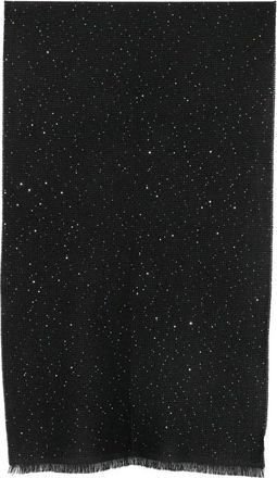 D'Aniello Sequin-embellished Frayed Scarf