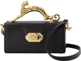 Lanvin Pencil Cat Nano Bag - Dames - Mini tas - Zwart - ONE Size - Leer - Tassen
