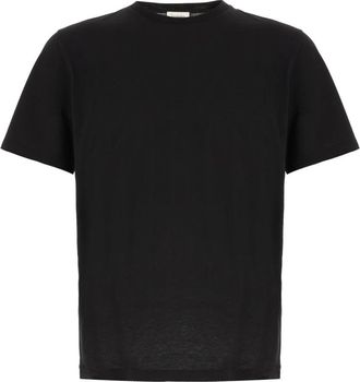 Saint Laurent Cassandre T-Shirt - Heren - T-shirts - Zwart - XL - Katoen - Tops