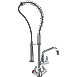 Presto Grifo De Cocina Profesional Mini De Repisa Con Ducha Y Ca&ntilde;o De Llenado Presto Chef Cromado