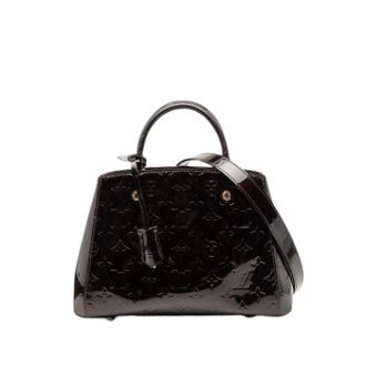 Louis Vuitton Pre-owned Montaigne BB - Dames - Pre-owned - Paars - Maat: ONE Size Leer
