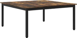 vidaXL Mesa De Caf&eacute; Roble Humo 100 X 100 X 45 Cm Madera De Ingenier&iacute;a Vidaxl