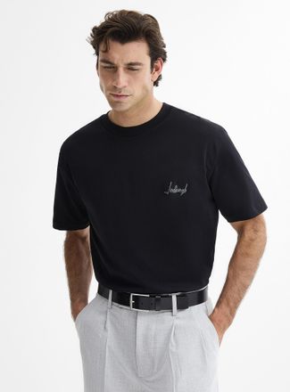Lindbergh Mens Cursive logo T-shirt