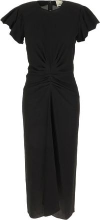 Isabel Marant Kleedjes, Dames, Zwart, XS, Midi Jurk