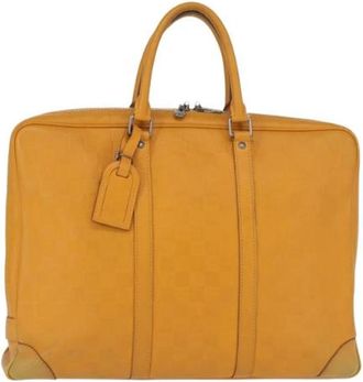 Louis Vuitton Pre-owned Vintage Handtas - Dames - Vintage Handtas - Oranje - ONE Size - Leer - Vintage