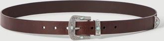 Brunello Cucinelli Pull-up calfskin belt in Ebony at Nordstrom, Size 105