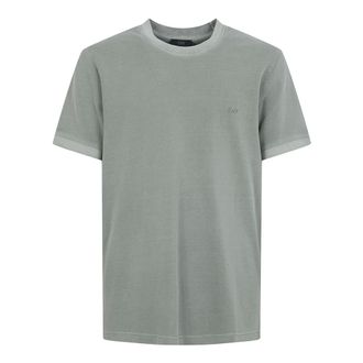 Fay T-Shirts, male, Green, Size: 2XL Piqu&eacute; Cotton T-shirt