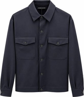 low brand Shirt Jacket Australian Wool - Heren - Jassen - Zwart - Maat: XL Wol