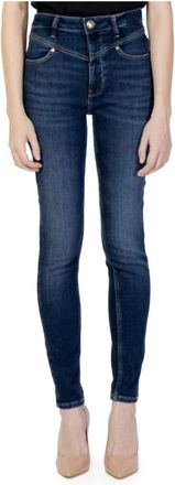 Guess Blauwe High Waisted Skinny Jeans 1981 - Dames - Skinny Jeans - Blauw - W25 L29 - Katoen - Jeans