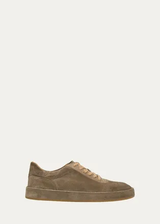 Allen Edmonds Mens Hawthorne Suede T-Toe Sneakers