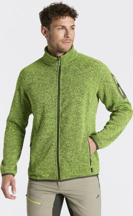 F.lli Campagnolo Strickfleecejacke CMP MAN JACKET, Herren, Gr. 46, mela, oil gre, Strick, Obermaterial: 100% Polyester, eingefasste Kante, Jacken Strickfleecejacke, at