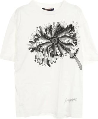 Louis Vuitton x Yayoi Kusama T-shirt Psychedelic Flower anni 2000 - Bianco