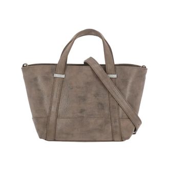 PESERICO Top-Handle Suede Bag - Dames - Handtassen - Bruin - ONE Size - Su&egrave;de - Tassen