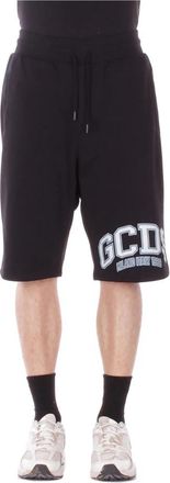 GCDS Logo Front Shorts - Heren - Korte sportbroeken - Zwart - XS - Katoen - Fitness