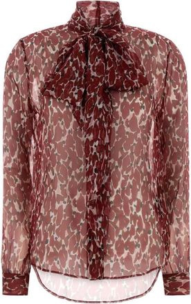 Saint Laurent Red Regular Printed Shirt