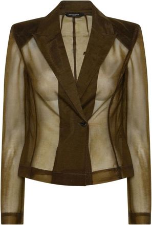 Bruuns Bazaar DrymoBBLotuz Blazer - Dames - Jassen - Groen - Maat: 2XL Leer