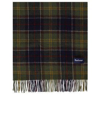 Barbour Braden Tartan Green Blue Scarf