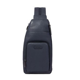 Piquadro Heren, Tassen, Blauw, Maat: ONE Size Leer
