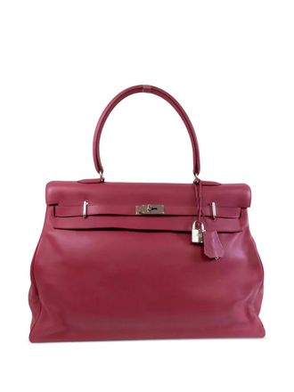 Herm&egrave;s 2012 50 Kelly Relax tote bag - unisex - Calf Leather - One Size - Red