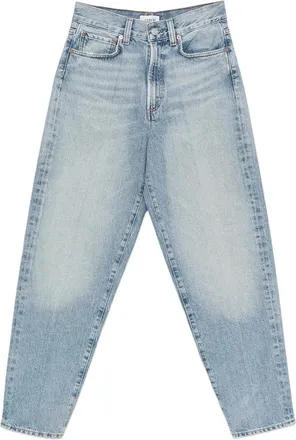 A Gold E Faded Pressed-crease Jeans