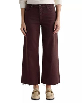 AG - Adriano Goldschmied Saige Wide Leg Crop Jean In Coffee Bean