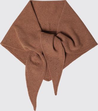 Chlo&eacute; Asymmetrical Wool Blend Scarf with Tie Fastening