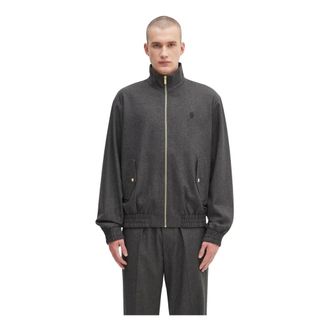 Dr&ocirc;le de Monsieur Heren, Jassen, Grijs, Maat: L Flanel