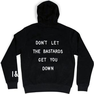 Iron And Resin Mens Dont Let The Bastards Hoodie In Black