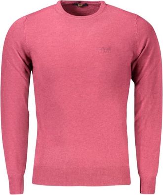 Cavalli Trui met ronde hals - Heren - Ronde hals truien - Rood - M - Wol - Truien & Vesten