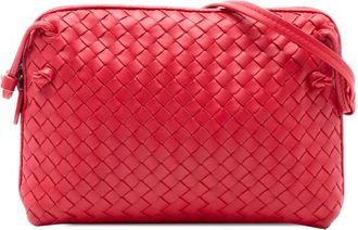 Bottega Veneta Borsa a tracolla con design Intrecciato Nodini in nappa 2012-2025 - Rosso
