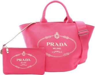 Prada Pre-owned Prada Small Canvas Canapa Logo Tote Ladies RXJL8UDONAVGUVDD