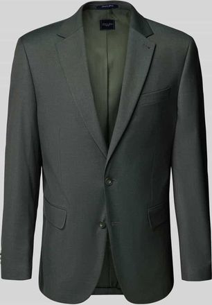 Christian Berg Regular Fit 2-Knopf-Sakko mit Pattentaschen in Dunkelgruen, Größe 102