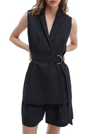 Rag & Bone Mandi Belted Vest in Black at Nordstrom, Size Xx-Small