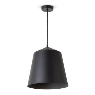 Paco Home Paco Home - L&aacute;mpara Colgante Sal&oacute;n Suspensi&oacute;n Mesa Comer Cocina Pantalla Industrial L&aacute;mpara Colgante - Negro, Gris (&oslash;32.5 Cm)