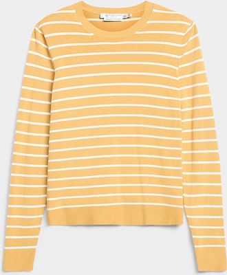 Contemporaine Womens Striped fine-knit sweater