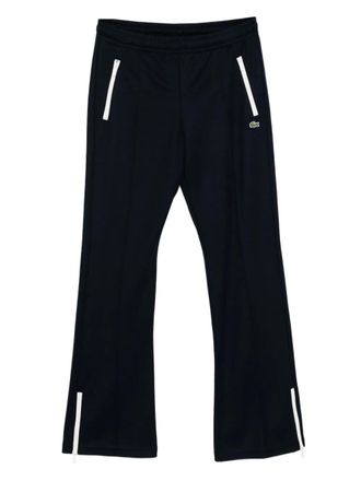 Lacoste Pantaloni svasati con ricamo - Blu