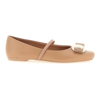 Ferragamo Zina Ballet Flats - female - Ferragamo - Ballerina Shoes - Pink - 2 1/2 UK - Shoes