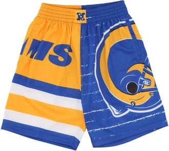 Mitchell & Ness Los Angeles Rams Basketball Shorts - Heren - Fitness - Veelkleurig - L - Polyester - Fitness